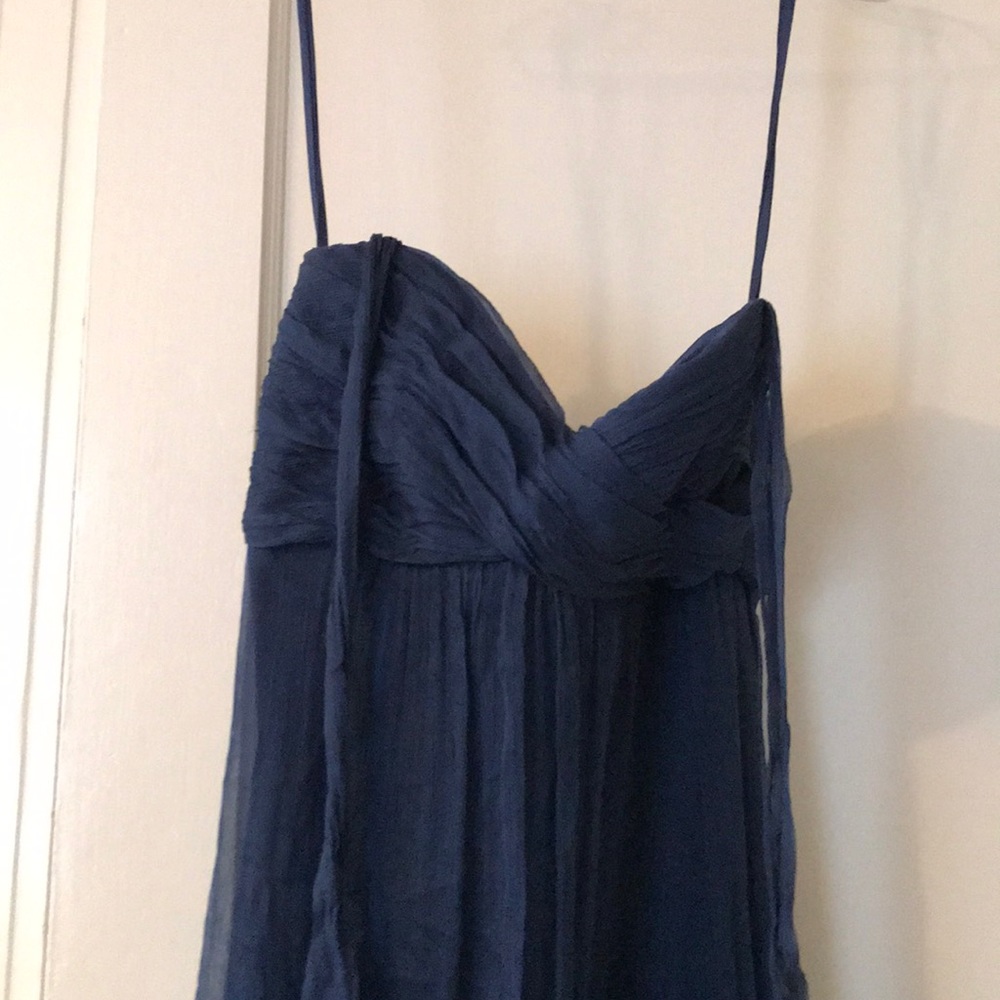 Amsale Size 4 Silk Long, 100% Silk Gown